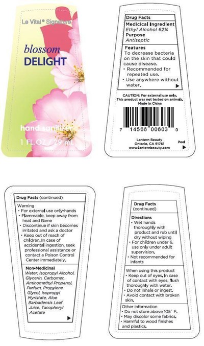 image description - blossom delight label